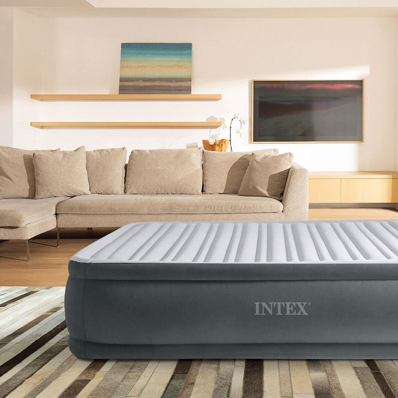 Matelas Gonflable Confort Intex 64414ND Gris En Tunisie
