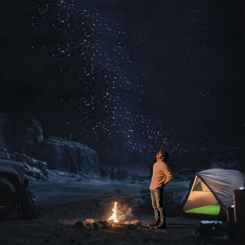 Matelas Gonflable Camping TPU Deluxe Intex 64097 Vert En Tunisie