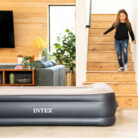 Matelas Gonflable Deluxe Pillow Rest Raised Intex 64136ND Gris En Tunisie