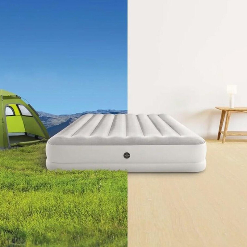 Matelas Gonflable Prestige Mid-Rise Intex 64179 Gris En Tunisie