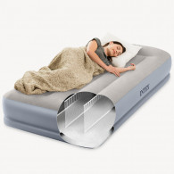Matelas Gonflable Pillow Rest Mid Rise Intex 64116ND Gris En Tunisie