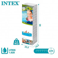 Piscine Metal Frame Intex Rond 244 x 0.51m Bleu en Tunisie