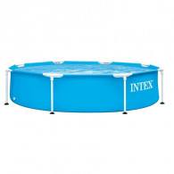Piscine Metal Frame Intex Rond 244 x 0.51m Bleu en Tunisie