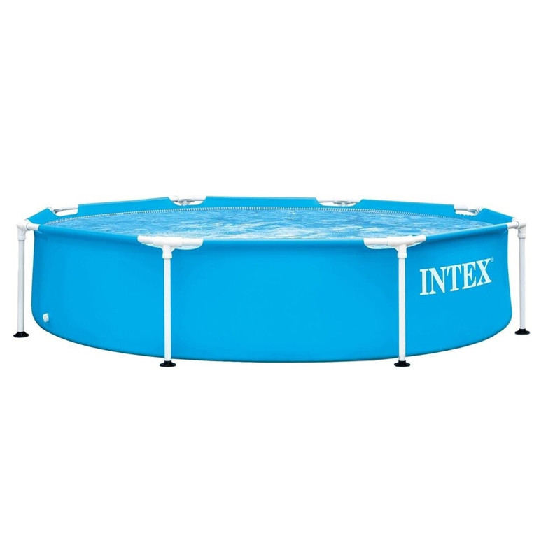 Piscine Metal Frame Intex Rond 244 x 0.51m Bleu en Tunisie