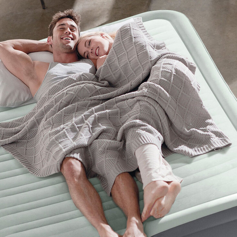 Matelas Gonflable Intex PremAire 64904ND Gris En Tunisie