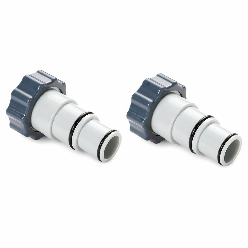 Lot De 2 Adaptateurs Pour Tuyau De Piscine Intex 32-38 mm Gris En Tunisie