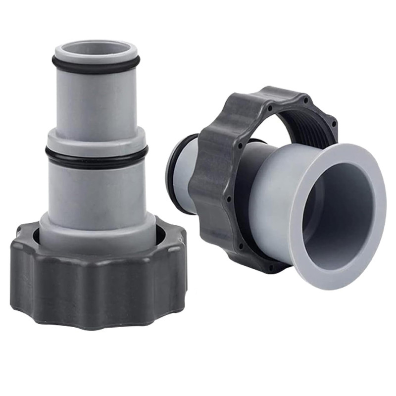 Lot De 2 Adaptateurs Pour Tuyau De Piscine Intex 32-38 mm Gris En Tunisie