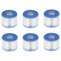 Lot De 6 Cartouches De Filtration Spa Gonflable Intex 29011 Bleu en Tunisie