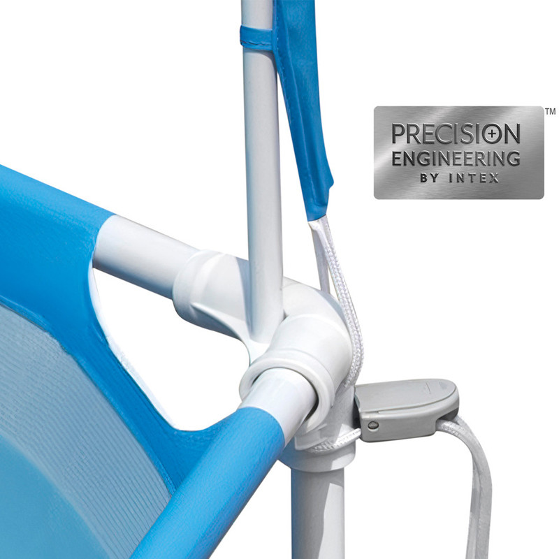 Piscine Ronde Avec Parasol Canopy Metal Frame Intex 183 x 38cm en Tunisie