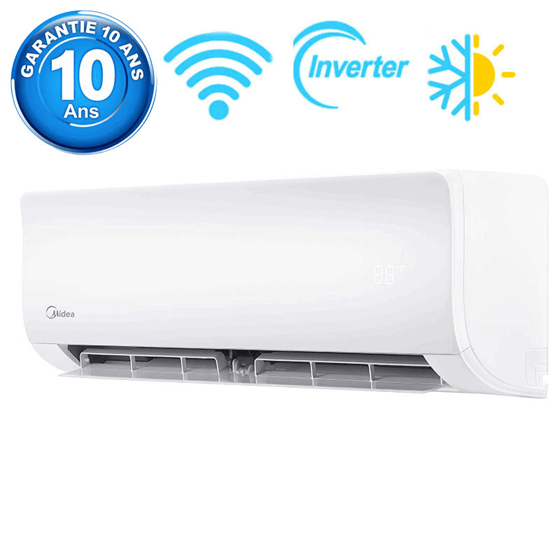 Climatiseur Midea Smart Inverter 18000 BTU Chaud Froid Blanc en Tunisie