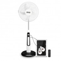 Ventilateur Solaire Intelligent 3en1 DSP KD3093 30W Blanc en Tunisie
