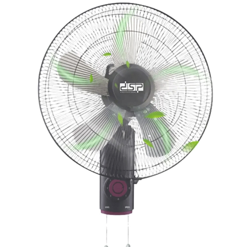 Ventilateur Mural DSP KD3081 60W Noir en Tunisie