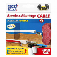 Ruban Montage Boss Tape Double Face 10m Rouge en Tunisie