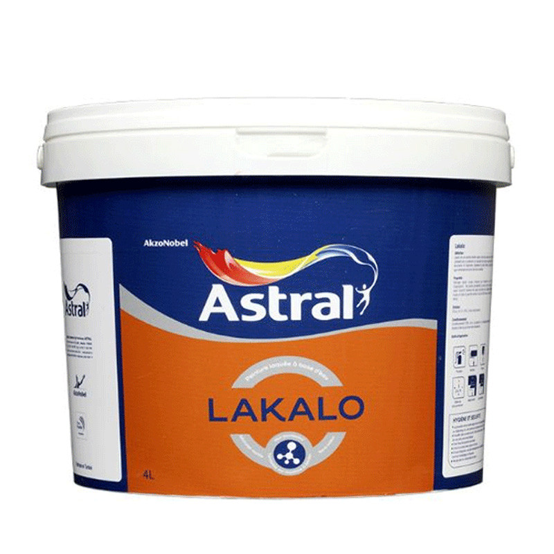 Peinture Astral Lakalo Satiné 4L Blanc En Tunisie