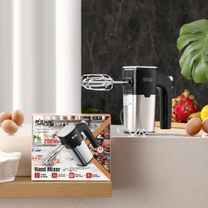 Batteur Électrique DSP KM2141 200W Noir En Tunisie