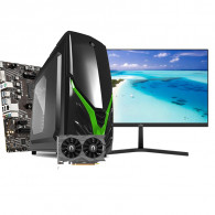 Pc De Bureau Gamer BY MSI Shanks AMD Ryzen 5 16Go 256Go SSD RTX 3050 Noir