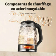 Bouilloire Électrique DSP KK1273 2200W 2 Litres Noir EN Tunisie