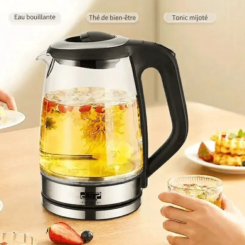 Bouilloire Électrique DSP KK1273 2200W 2 Litres Noir EN Tunisie