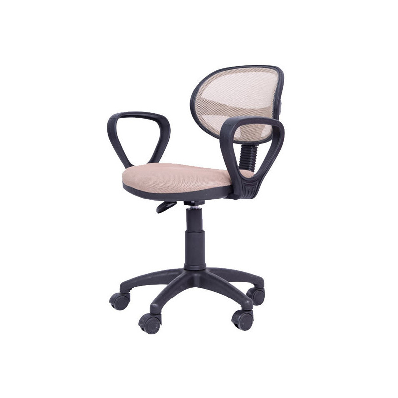 Chaise De Bureau petit Taille PICCOLO Avec Accoudoir Crème Chaise De Bureau petit Taille PICCOLO Avec Accoudoir Crème