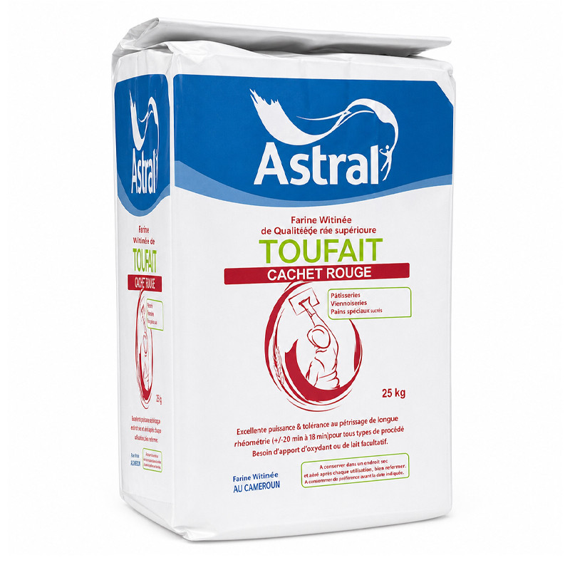 Toufait Cachet Rouge Astral 25 Kg Blanc en Tunisie
