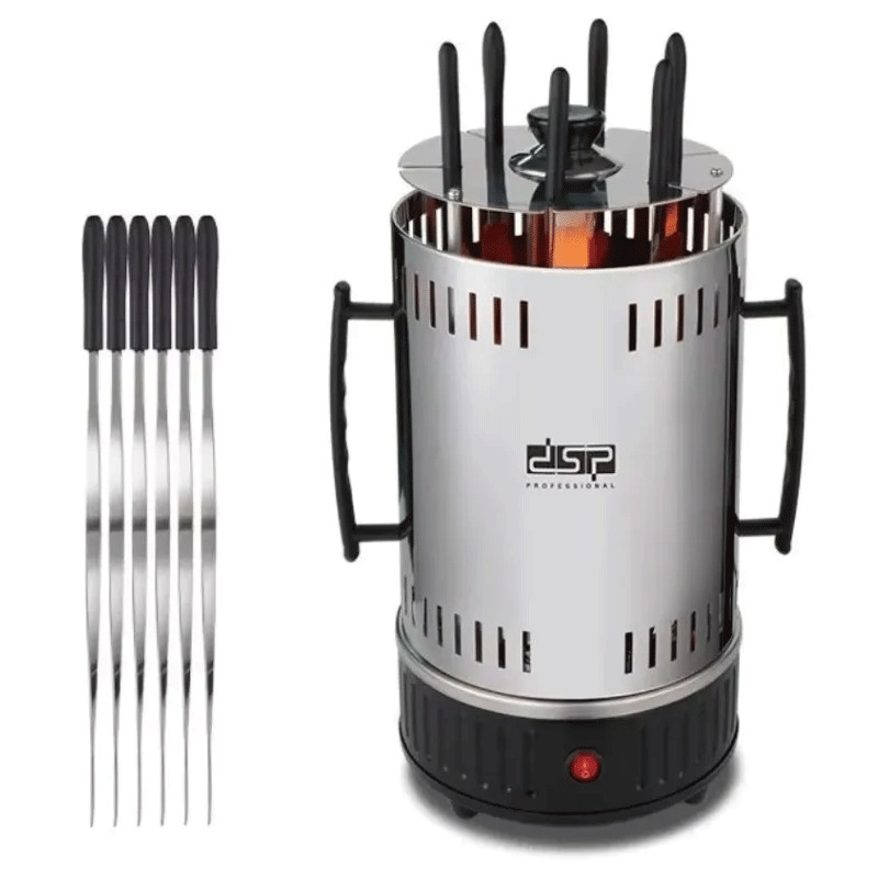 Barbecue Electrique Vertical DSP KB4008 1000W Silver en Tunisie