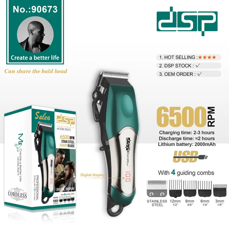 Tondeuse Cheveux Professionnelle DSP 90673 Vert en Tunisie