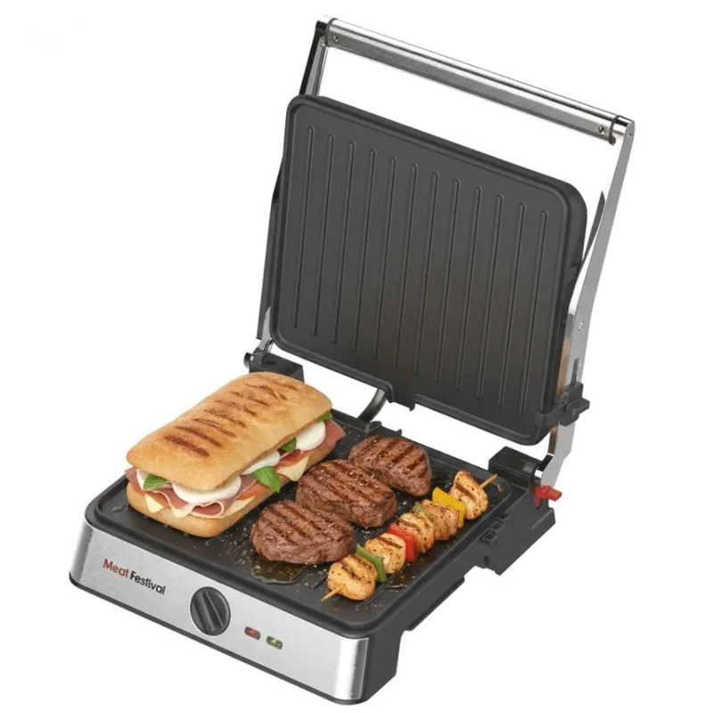 Appareil à Panini & Grill 2En1 DSP KB1105 2200W Silver en Tunisie