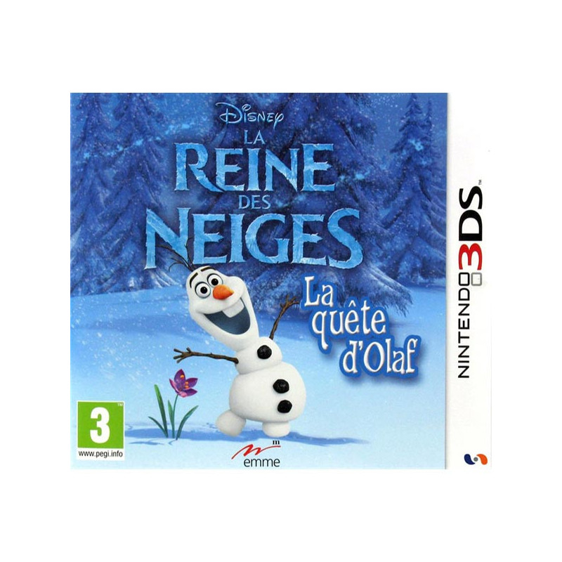 3DS JEU La reine des neiges : La quête d'Olaf