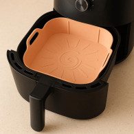 Moule En Silicone Réutilisable Pour Air Fryer Rose en Tunisie