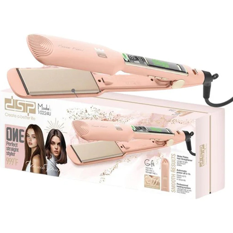 Plaque Cheveux DSP 10224U 220°C Rose En Tunisie