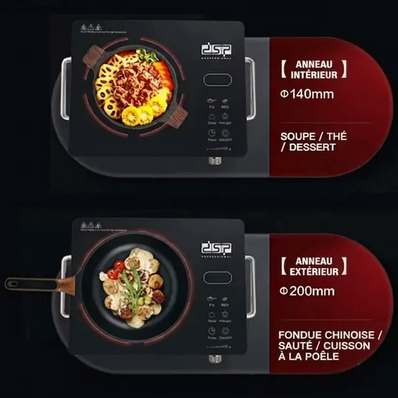 Plaque de Cuisson Électrique DSP KD5052 2000W Noir en Tunisie