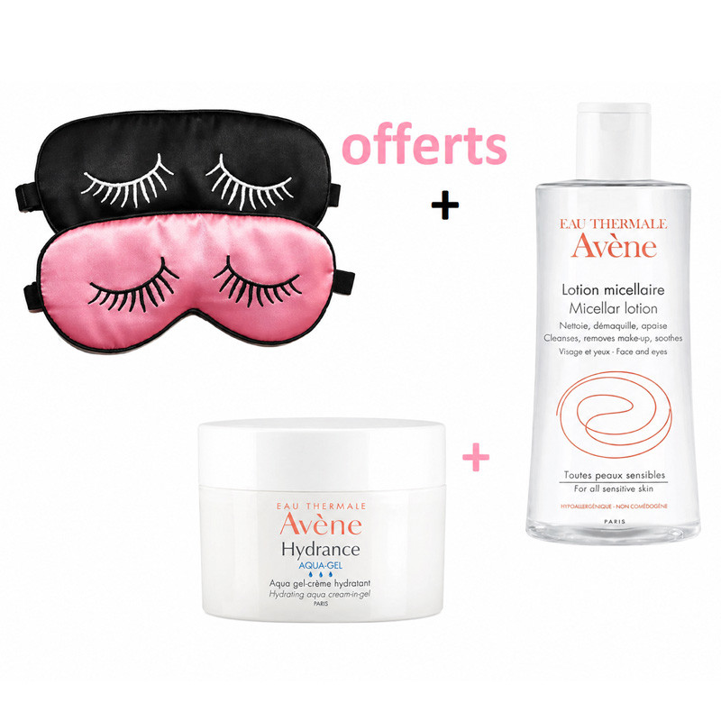 Coffret Avène Aqua-gel 50 ml + Masque De Nuit + Lotion Micellaire 100 ml En Tunisie