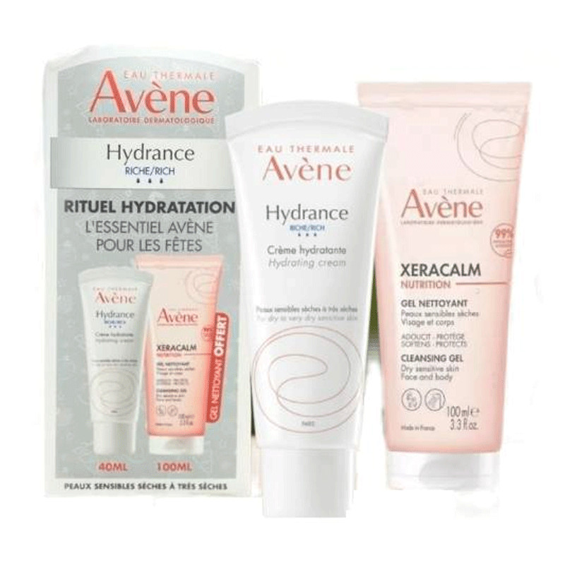 Pack Avène Hydrance Riche + Xeracalm Gel 100ml Offert en Tunisie