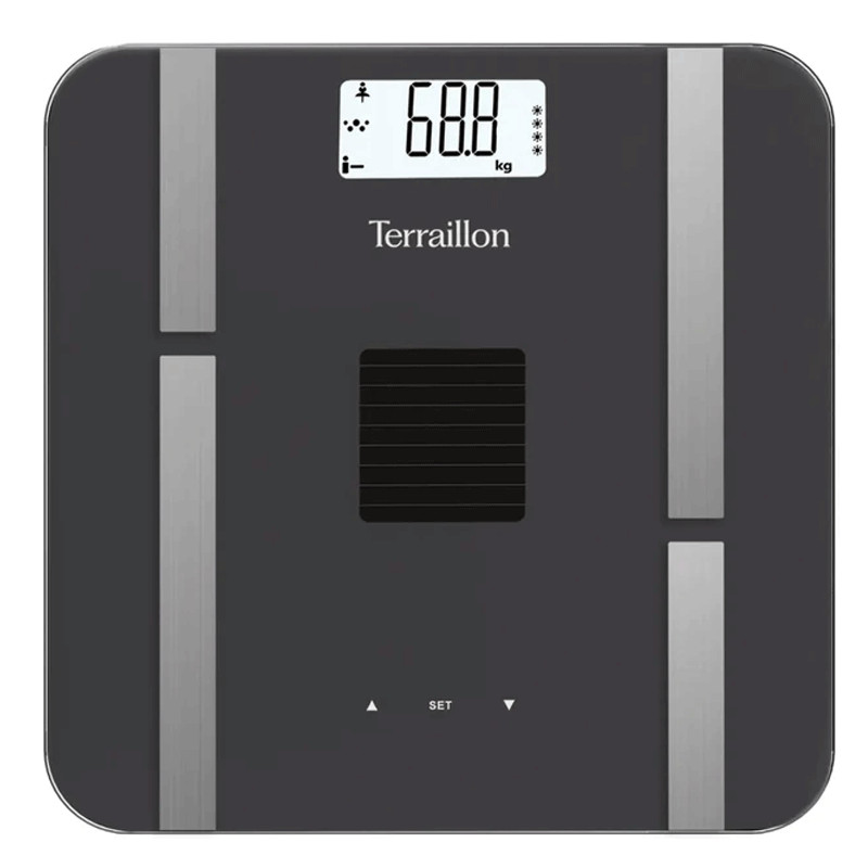 Pèse Personne Impédancemètre Terraillon Sun Power Fit 180 Kg Noir en Tunisie
