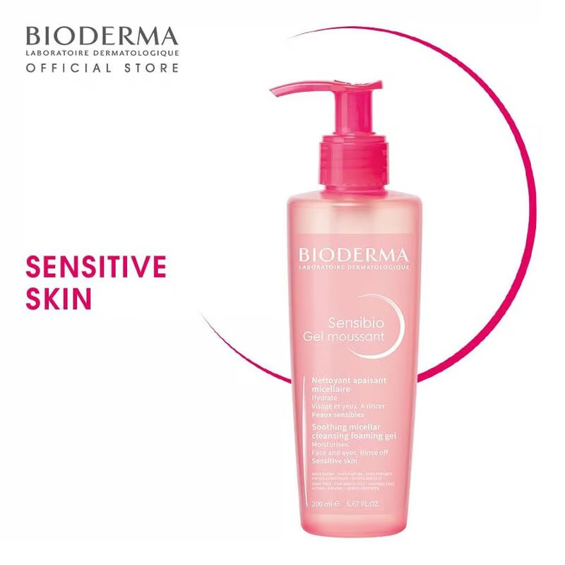 Gel Moussant Bioderma Sensibio 200 ML en Tunisie