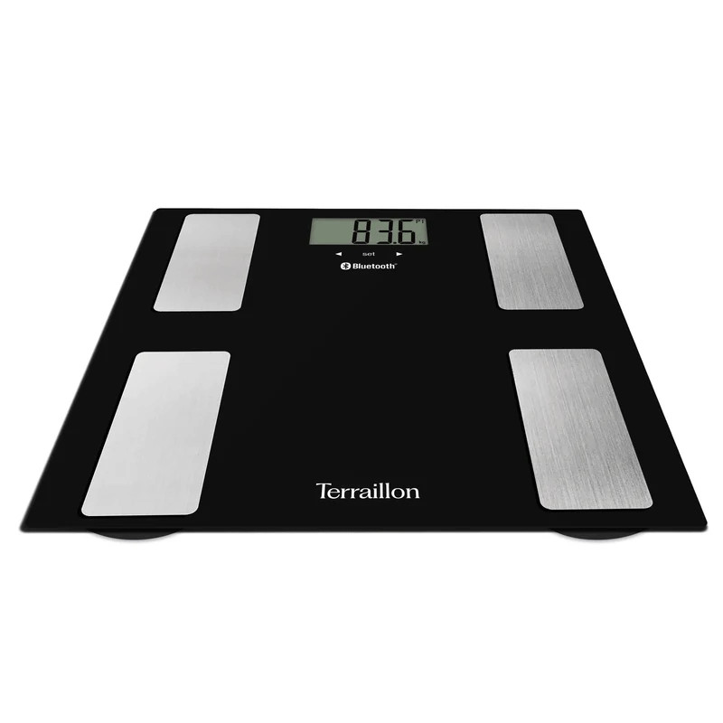 Pèse Personne Impédancemètre Terraillon Smart Connect 160 Kg Noir en Tunisie