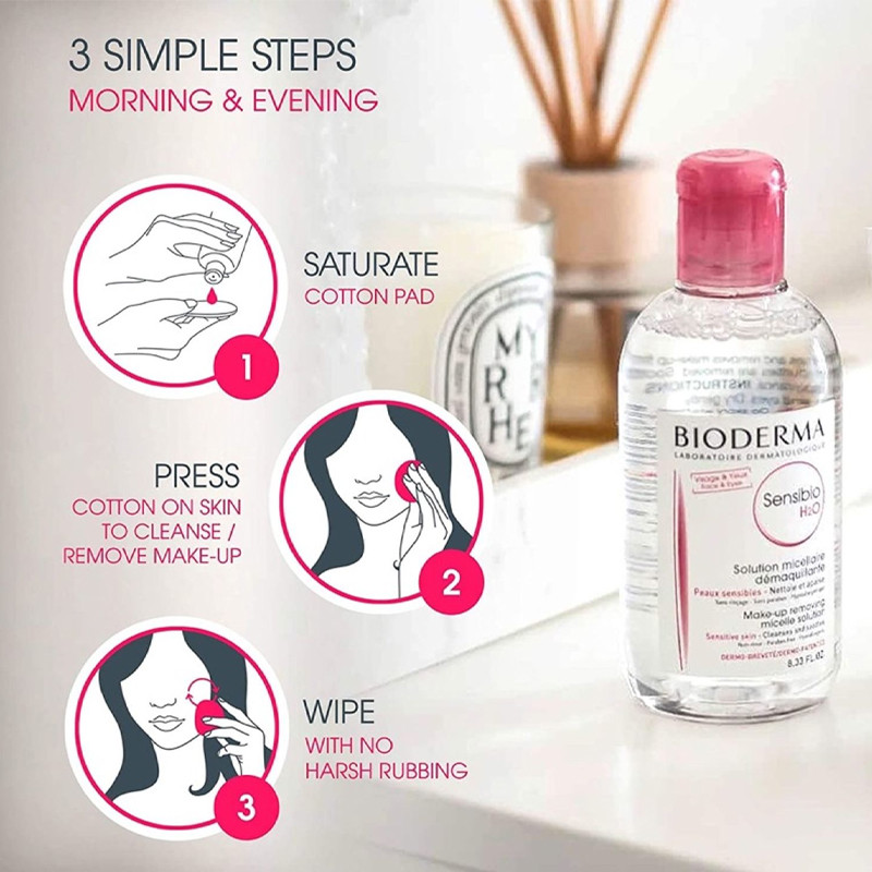 Eau Micellaire Bioderma Sensibio 250 ML en Tunisie