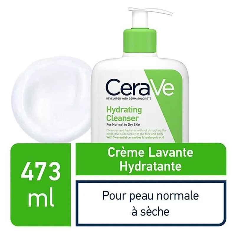 Crème Lavante Hydratante CeraVe 473 ML en Tunisie