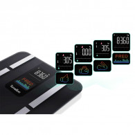 Pèse Personne Impédancemètre Terraillon Body Color Connect 180 Kg Noir en Tunisie