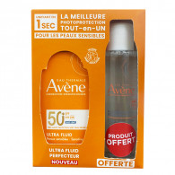 Avène Ecran Ultra Fluide Perfecteur 50 ml + Eau Micellaire 100ml En Tunisie