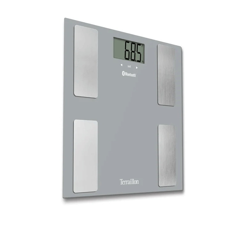 Pèse Personne Impédancemètre Terraillon Smart Connect 160 Kg Gris en Tunisie