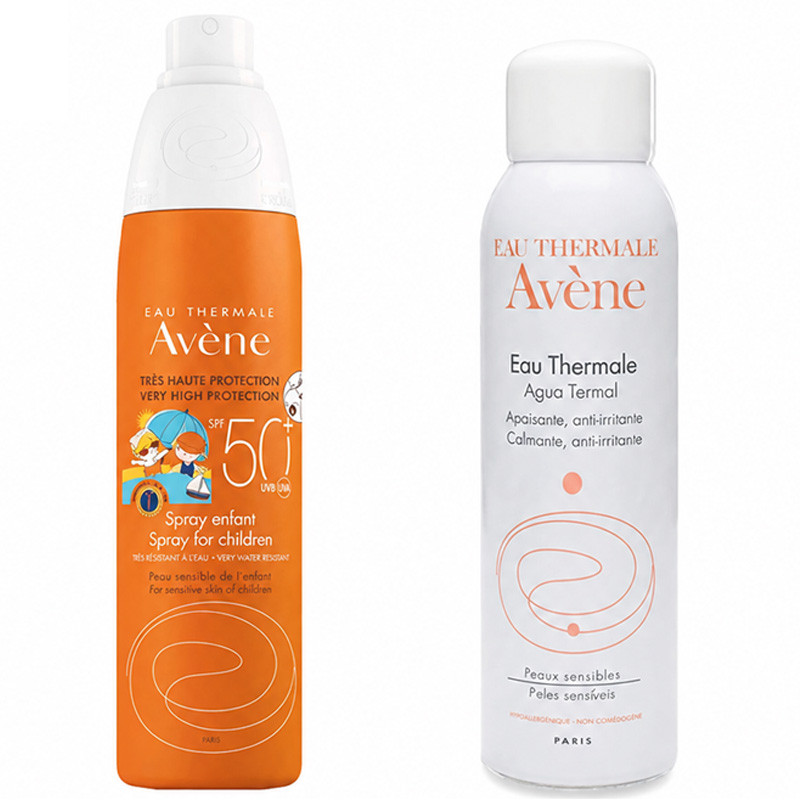 Avène Duo Spray Solaire Pour Enfant SPF50+ 200 ml+ Eau Thermale 150ml en Tunisie