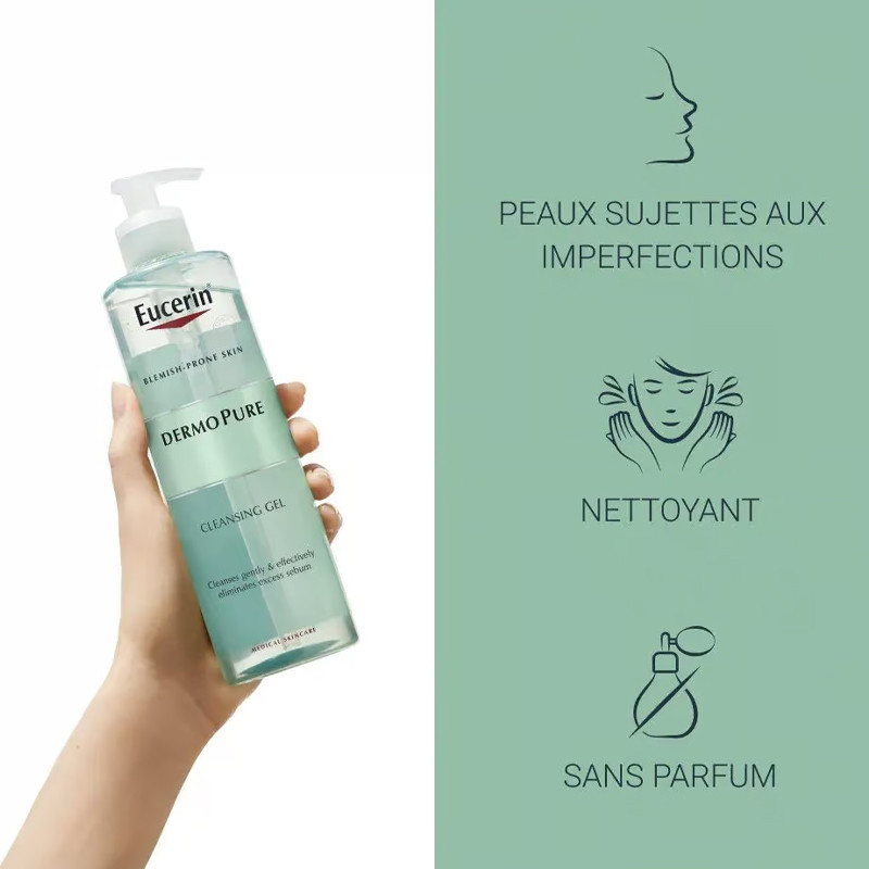 Gel Nettoyant Eucerin Dermopure 200 ML en Tunisie
