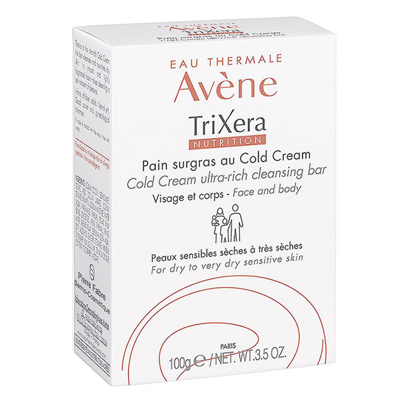 Pain Avène Trixera Au Cold Cream 100G En Tunisie