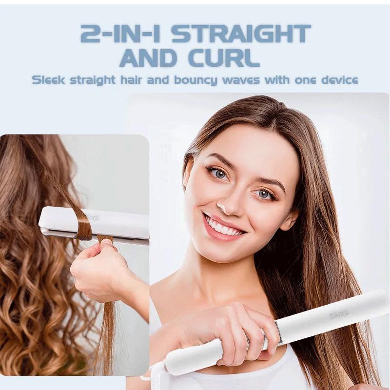 Lisseur Cheveux DSP 10223  230°C Blanc en Tunisie