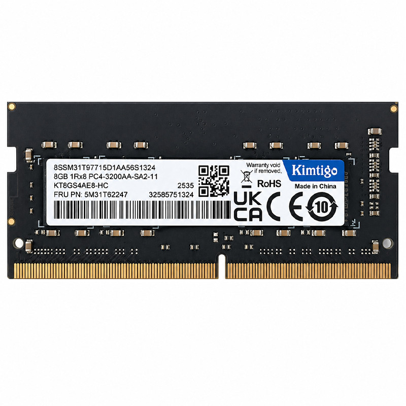 Barrette Mémoire Kimtigo 8Go DDR4 3200MHz SO-DIMM en Tunisie