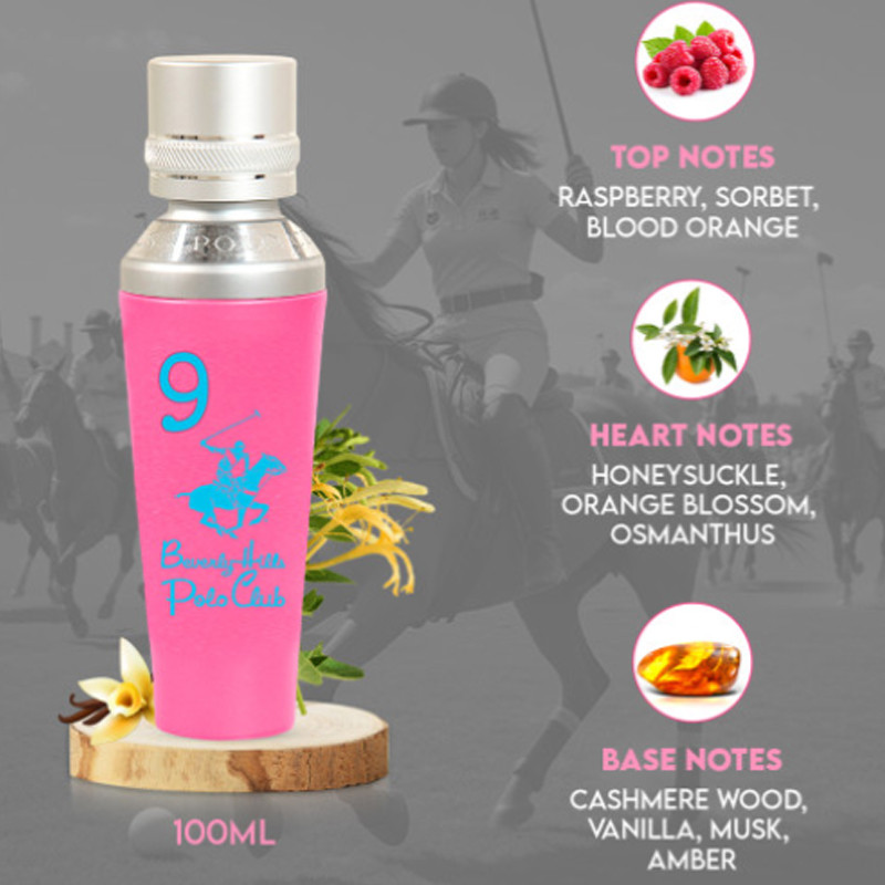 Sport 9 Beverly Hills Polo Club Eau de Parfum Femme 100Ml En Tunisie