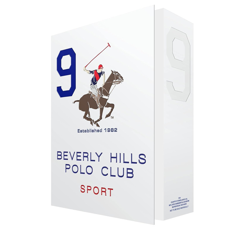 Coffret 9 Beverly Hills Polo Club Eau de Toilette Homme 50Ml En Tunisie