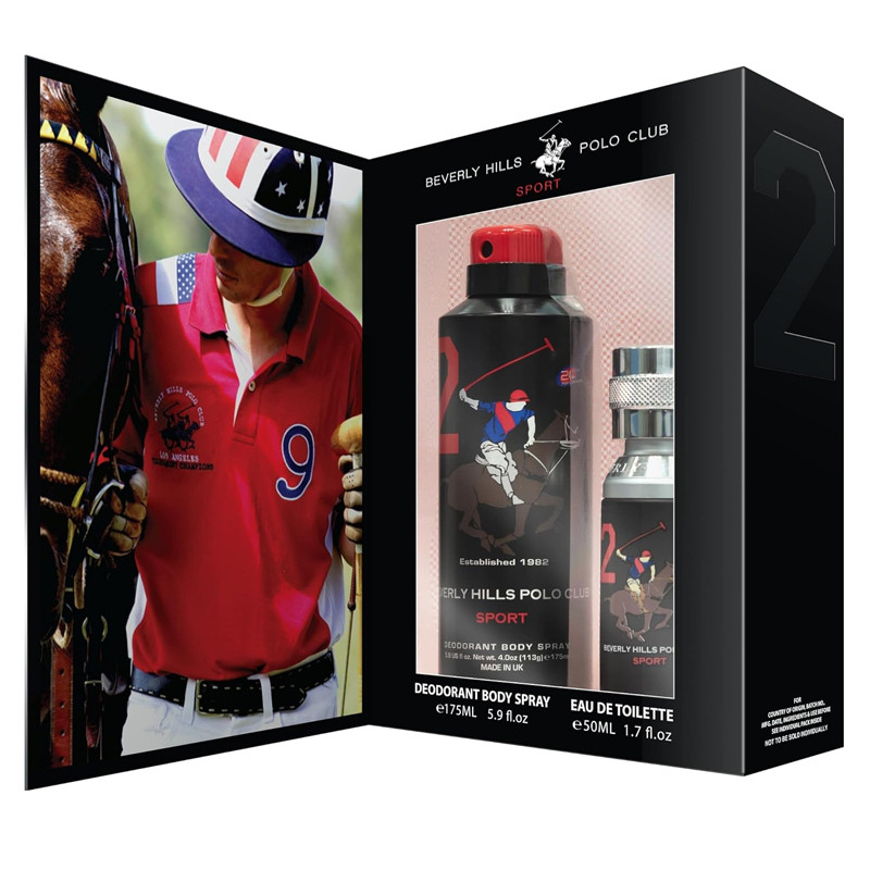Coffret 2 Beverly Hills Polo Club Eau de Toilette Homme 50Ml En Tunisie