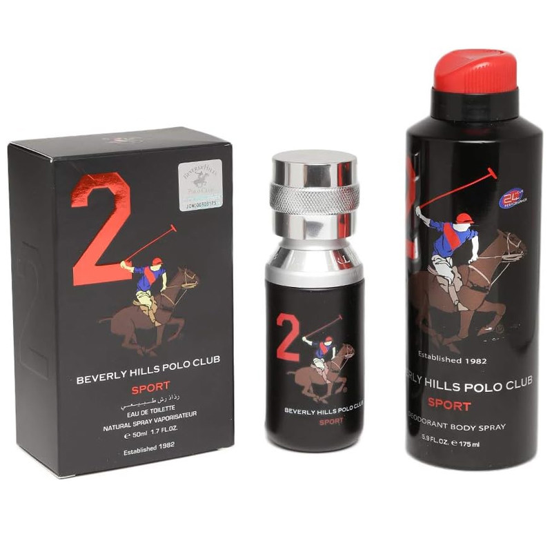 Coffret 2 Beverly Hills Polo Club Eau de Toilette Homme 50Ml En Tunisie